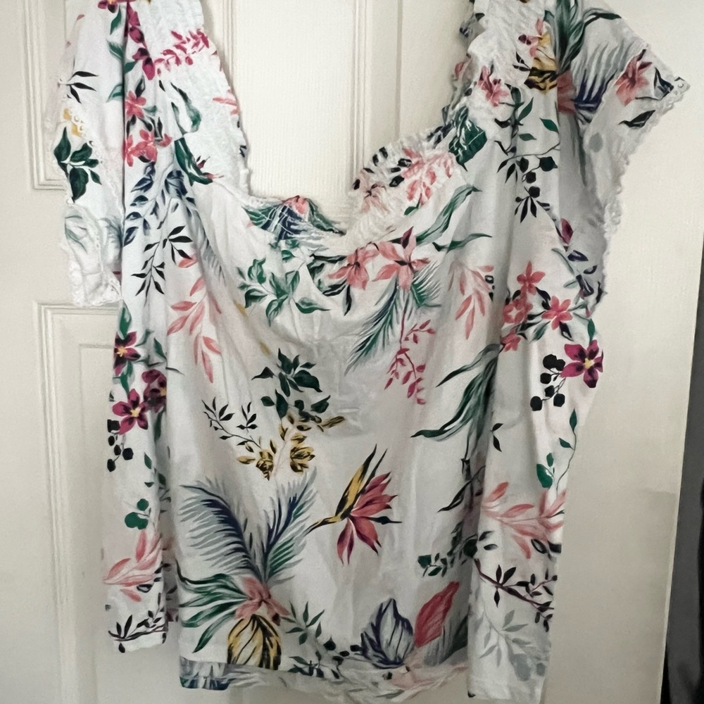Joe Fresh Multicolor Floral Top - Picture 5 of 11